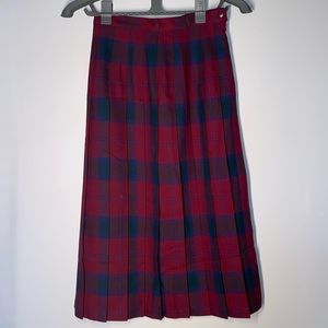 Long plaid skirt